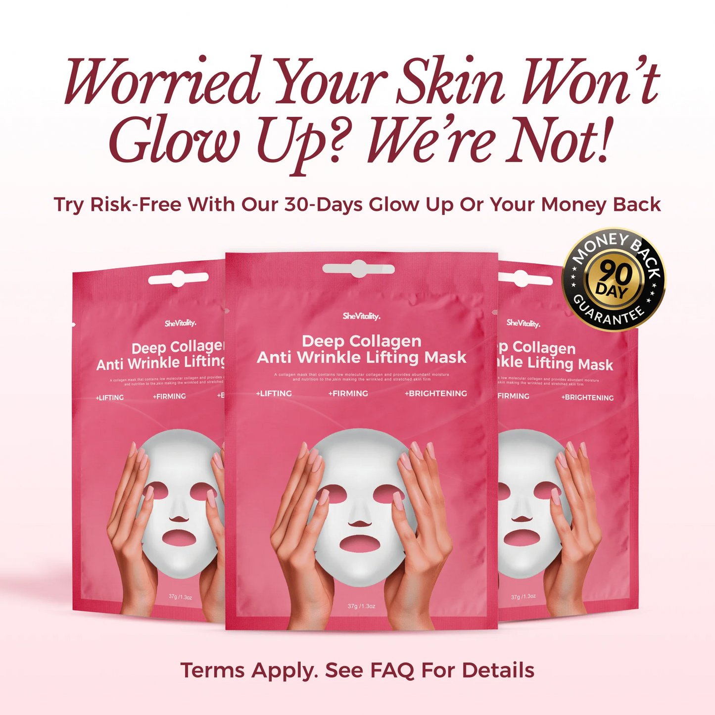 Glow Up 2.0 – מסכת קולגן יוקרתית עם תוצאות ברמת ספא
